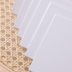 Kuber Industries Blank Cotton Canvas Boards for Painting|Canvas Sheets for Acrylic Painting|Art Panels for Oil & Watercolor Paint|"10x10" CM Pack of 6 (White)