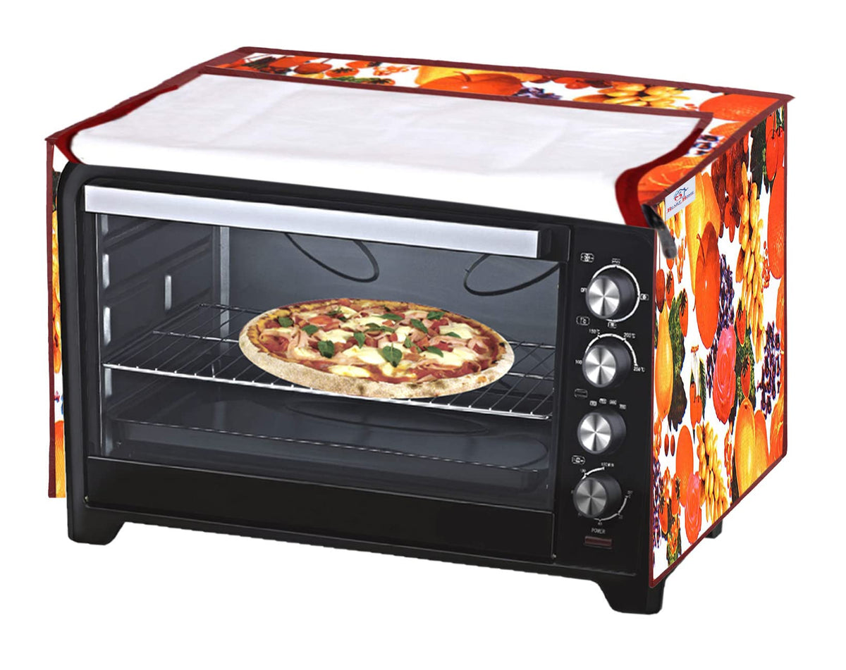 Heart Home PVC Fruit Printed Microwave Oven Cover, Dustproof Machine Protector Cover,23 LTR. (Multicolor)-HS43HEARTH26026