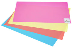 Kuber Industries 4 Pieces PVC Refrigerator/Fridge Multipurpose Drawer Mat Set(Blue, Pink,Red & Yellow)-CTKTC032281