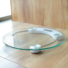 Heart Home Weighing Scale armoured glass|Weight Machine For Body Weight|Capicity "180" KG (Transparent)