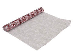 Kuber Industries Kitchen Drawer/Cabinet Shelf Mat|Flower Design with PVC Material|Adjustable Size 5 MTR Roll 5 Mtr Roll (Cream)-CTKTC040186, Polyvinyl Chloride