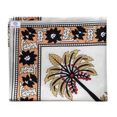 Heart Home Floral Print Polyester Dining Table Cover/Table Cloth for Home Decorative Luxurious 6 Seater, 60"x90" (Light Orange) 54HH4274.