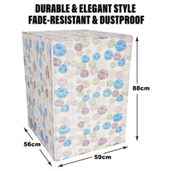 Heart Home Washing Machine Cover | Dot Print Washing Machine Cover | Soft PVC Front Load Washing Machine Cover | Multi