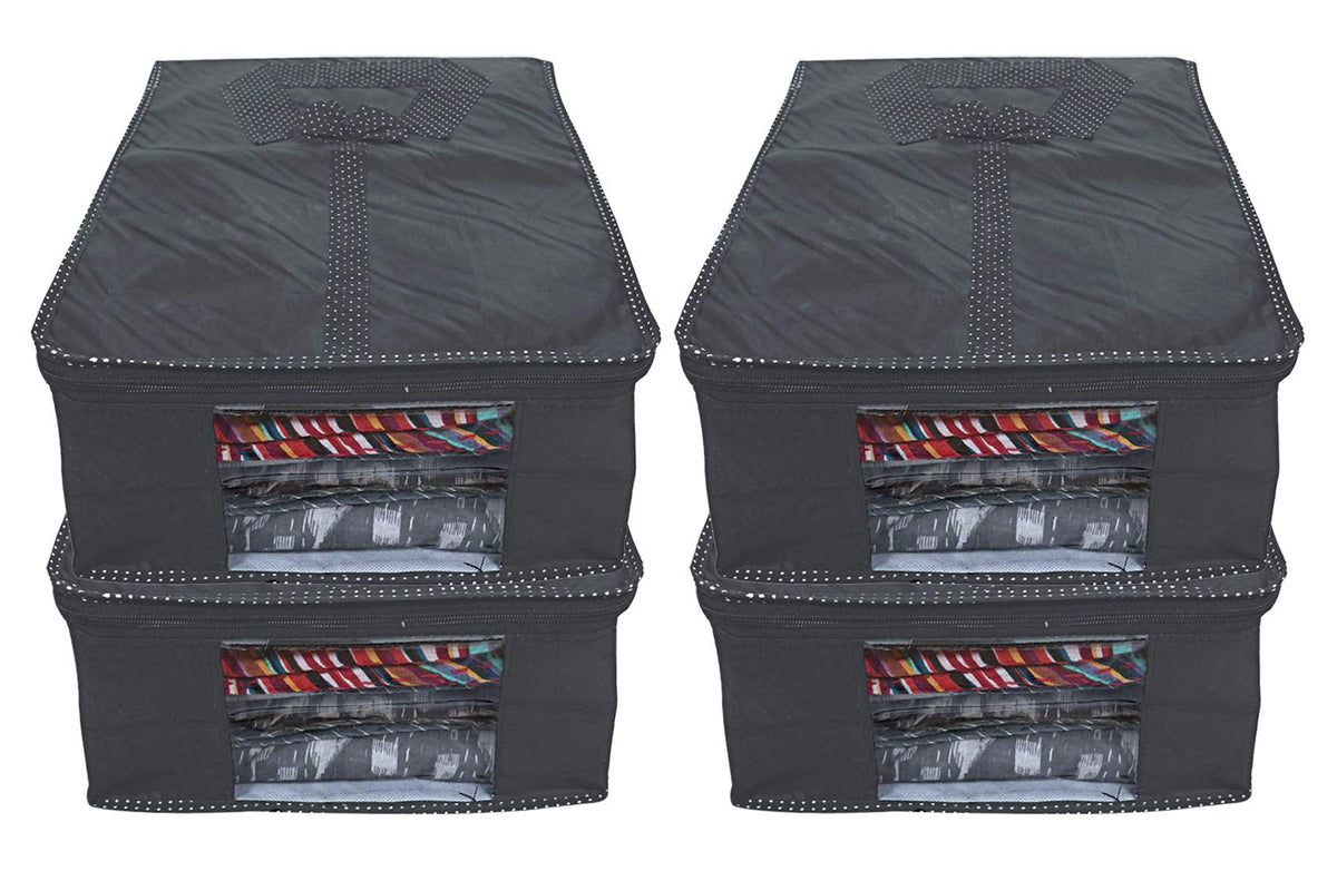 Kuber Industries 4 Pieces Parachute Waterproof Shirt Cover (Grey) - CTKTC31257