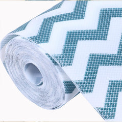 Heart Home Shelf Liner | EVA Kitchen Cabinet Shelf Mat | Anti-Slip Bathroom Mat | Fridge Mat | Table Mat | Zig Zag Design Wardrobe Mat | 5 Meter | Green