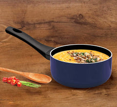 Kuber Industries Anodised Non Stick Tadka Pan, Spice Heating Pan, Mini Fry Pan with Handle (Multicolor)-HS40KUBMART23956