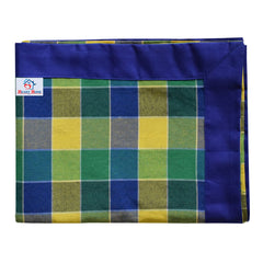 Heart Home Check Print Cotton Center Table Cover/Table Cloth for Home Decorative Luxurious 4 Seater, 60"x40" (Green) 54HH4257.