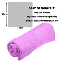 Kuber Industries Cleaning Towel|Microfiber Reusable Cloths|400 GSM Highly Absorbent Towel for Kitchen with Hanging Loop|Car|Window|40x40 Cm|Pack of 4 (Multicolor)