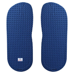 Heart Home Rubber Bathroom Slipper for Men & Women 3 Pair (Blue) 54HH4206.