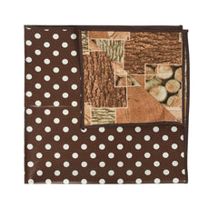 Heart Home Dot Print PVC Reversable Center Table Cover for Home Decorative Luxurious 4 Seater, 60"x36" (Brown) 54HH4267.