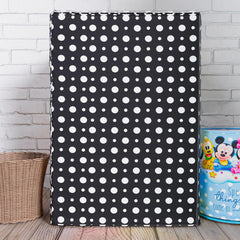 Heart Home Washing Machine Cover | Dot Print Washing Machine Cover | PVC | Top Load Fully-Automatic Washing Machine Cover | Black