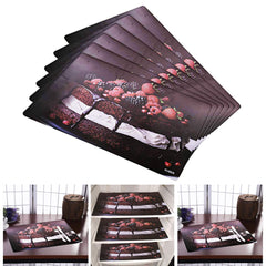 Kuber Industries PVC 3 Pieces Fridge Mats, 1 Piece Handle Cover and 1 Piece Fridge Top Cover (Maroon)-CTKTC14549, Standard