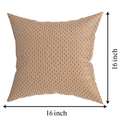 Kuber Industries Dot Print Soft Decorative Square Cushion Cover, Cushion Case For Sofa Couch Bed 16x16 Inch- Pack of 4 (Blue)