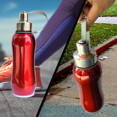 Heart Home Stainless Steel Insulated Water Bottle with Strainer for Home & Traveling, 750ML (Maroon) 54HH4315.