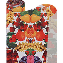Heart Home Multiuses Vegetable Print Shelf Liners for Kitchen Shelves, cupboards, Wardrobe, Drawer, 5 Mtr (Red) 52HH4078