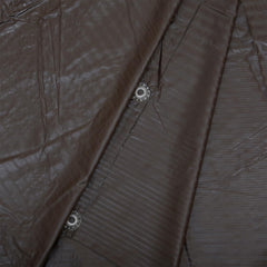 Kuber Industries Shower Curtain | Shelf Lining PVC Curtain for Bathroom | Shower Curtain for Bathroom | Bathroom Shower Curtain with Hooks | 7 Feet | Brown