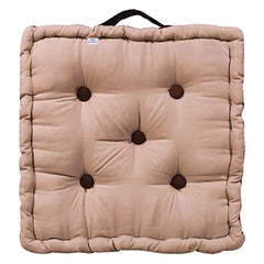 Heart Home Square Chair Pad|Comfortable Seat Cushion|Soft Cotton Pillow Filler for Seating,Meditation,Yoga,Living Room,Pack of 4 (Beige)