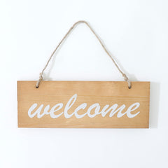 Kuber Industries Door Decor Panel|Wall Hanging Wooden Frame Board (Light Brown)