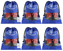 Kuber Industries 6 Piece Non Woven Travel Shoe Cover, String Bag Organizer, Royal Blue -CTMTC039518