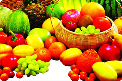 Kuber Industries Fruits Design 3 Pieces PVC Refrigerator/Fridge Multipurpose Drawer Mat Set (Red & White) CTKTC33644