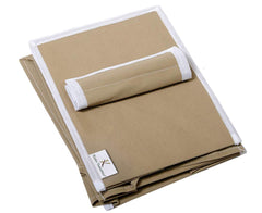 Kuber Industries 4 Shelf Closet Hanging Organizer, 4 Tier Closet Wardrobe Organizer Clothes Storage Hanger for Family Closet Bedroom, Foldable and Universal Fit (Grey & Brown)-Pack of 2-KUBMART15331