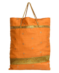 Kuber Industries Polyester Dot Design Foldable Potli|Shopping|Gifting, Hand Bag With Handle Pack of 3 (Yellow)