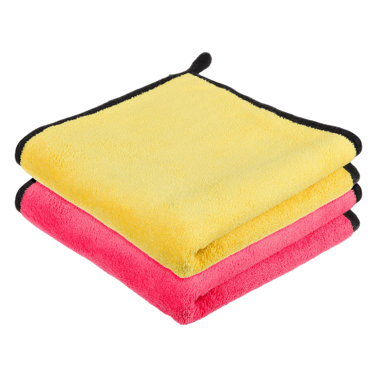 Kuber Industries Cleaning Towel | Reusable Cleaning Cloths for Kitchen | Duster Towel for Home Cleaning | 400 GSM Cleaning Cloth Towel with Hanging Loop | 40x40 | Pack of 2 | Multi