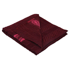 Heart Home 100% Cotton 2 Pieces Bath Towel 27" x54” (Maroon) - CTHH1218