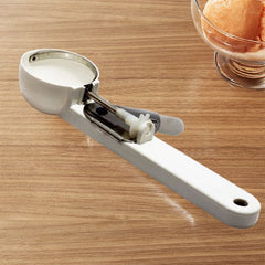 Kuber Industries Code-ICSC04 Plastic Trigger Ice Cream Scoop, White