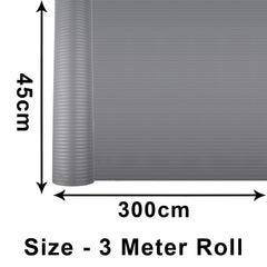 Heart Home Shelf Liner | Kitchen Cabinet Shelf Protector | Kitchen Liners for Cabinets and Drawers | Drawer Liner Mat | Self Lining Shelf Liner Cabinet Mat | 3 MTR | Pack of 2 | Gray