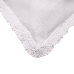 Kuber Industries Embroidery Pattern Breathable & Soft Cotton Pillow Cover for Sofa, Couch, Bed, Set of 2 (White) 54KM4113