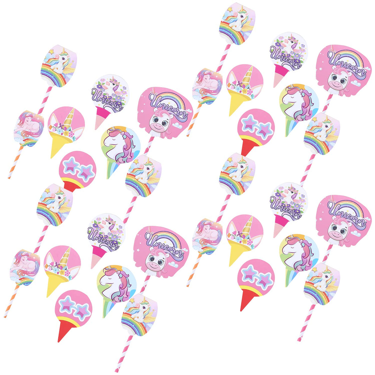 Heart Home Cupcake Toppers | Cardboard Cupcake Picks |Decorations Supplies for Farewell | Birthday Party | Theme Cupcake Topper | 98 Pieces | DT-2171 | Multicolor