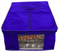 Kuber Industries 4 Pieces Parachute Waterproof Shirt Cover (Royal Blue & Black) - CTKTC031268