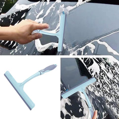 Kuber Industries Kitchen Wiper|Plastic Kitchen Slabs Wiper|Wiper for Cleaning Slabs with Detachable Handle|Ideal for Windows|Glass & Car Windshield|Pack of 2 (Multicolor)