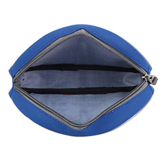 Kuber Industries Rexene 1 Piece Multipurpose Shaving Pouch Travel Pouch, Blue