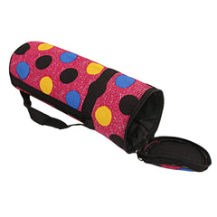 Kuber Industries Circle Design Canvas Water Bottle Cover, 1 L, Pink (CTKTC0972)