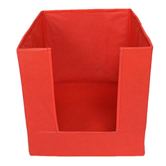 Kuber Industries Non-Woven 2 Pieces Shirt Stacker Wardrobe Organizer (Red & Blue) CTKTC022578
