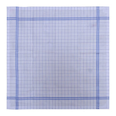 Kuber Industries Handkerchiefs|Sweat Absorbent Check Print Soft Cotton Hankies for Man,Boys & Wicking Sweat from Hands,Face,Set of 6 (White)