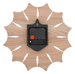 Kuber Industries Designer Home Decorative 10" Wooden Wall Clock (Brown), Standard, (49KM0485)