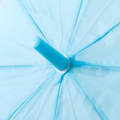 Kuber Industries Transparent Umbrella For Men & Women|Automatic Umbrella For Rain (Blue)