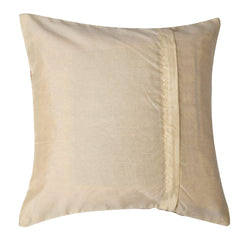 Kuber Industries Cushion Cover | Sofa Cushion Covers | Embossed Square Cushion Covers | Polyester Cushion Covers | Dot Print Couch Cushion Covers | Set of 5 | 16 Inch | Cream