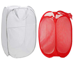 Kuber Industries 2 Piece Nylon Laundry Organiser, Multicolour, (Model: MESHM035)