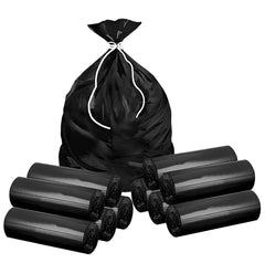 Kuber Industries Medium 300 Biodegradable Garbage Bags, Dustbin Bags, Trash Bags For Kitchen, Office, Warehouse, Pantry or Washroom, 19x21 Inches (Black)-HS41KUBMART24038