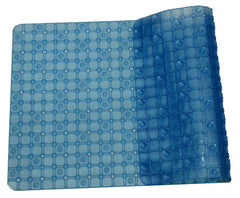Kuber Industries PVC 1 Piece Bath Mat with Suction Cups (Sky Blue)-CTKTC5592