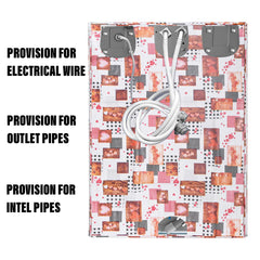 Heart Home Washing Machine Cover | Dil Check Print Washing Machine Cover | Soft PVC | Top Load Fully-Automatic Washing Machine Cover | White