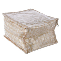 Kuber Industries Check Design Laminated PVC Jewelry Organiser Jewelry Storage Bags for Necklace, Earrings, Rings, Bracelet With 10 Transparent Pouches (Brown)-HS43KUBMART25832