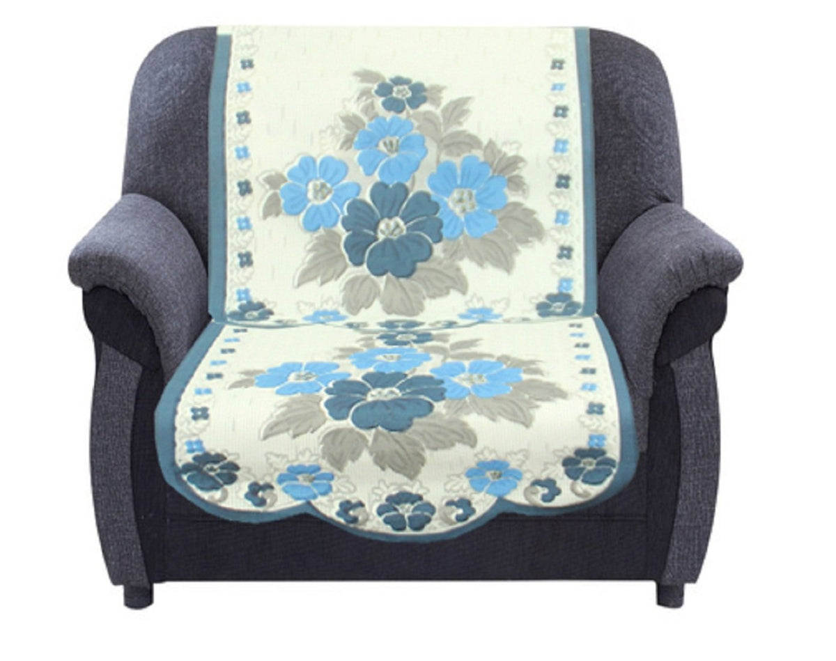 Kuber Industries 6 Piece Cotton 5 Seater Sofa Cover Set - Multicolour