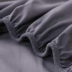 Kuber Industries Double Bed Mattress ProtectorBed Protecter With Elastic "180x200" CM-Pack of 2 (Dark Grey)