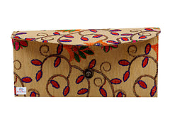 Heart Home Embroidery Gift Envelope with Metallic Magnetic Button Closure Shagun Cash Envelopes, Birthdays, Anniversary, Baby Shower-Pack of 6 (Cream)