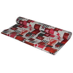 Kuber Industries Heart Design PVC Wardrobe Kitchen Drawer Shelf Mat - White, 10M Roll